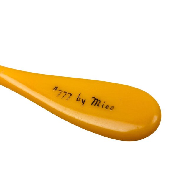 Vintage #777 by Mico Yellow Nylon Bristle Hairbrush 8" MCM Retired - Picture 4 of 5